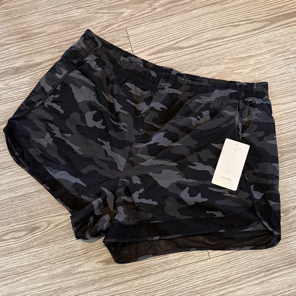 Mesh Racer Run Mid Rise 4" Short - Picture 2 of 8